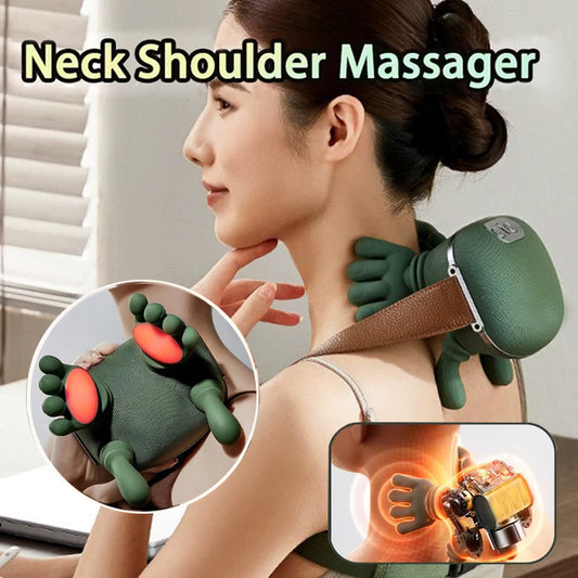 DEMVRA massager with logo, front view